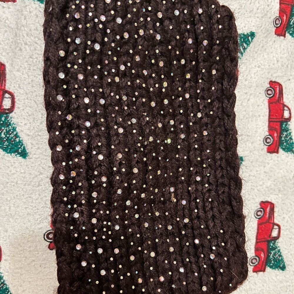 NWT brown headscarf or over ears wrap